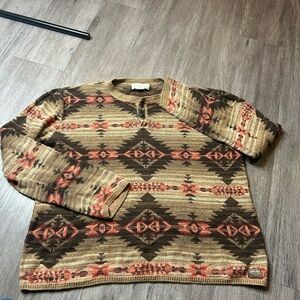 Ralph Lauren Multicolor Geometric Crewneck Sweater